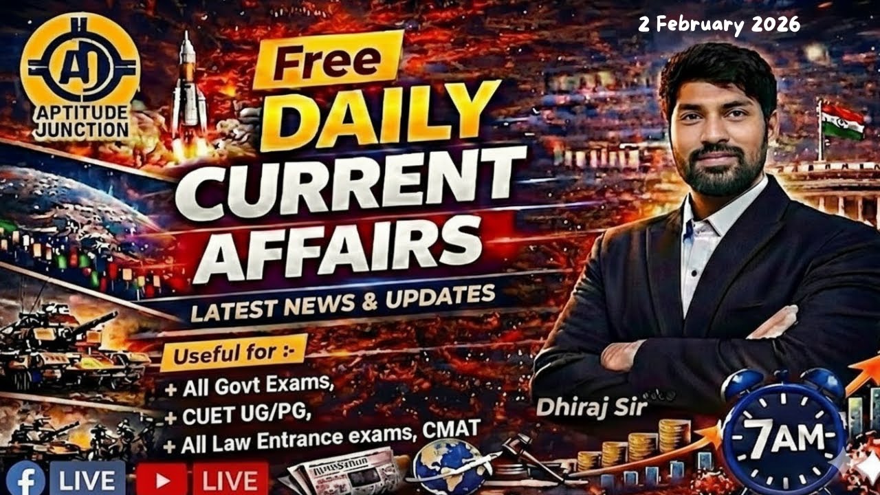Daily News Hook: 1 and 2 February 2026 Daily Current Affairs | Best for MBA, LAW & Govt Exams