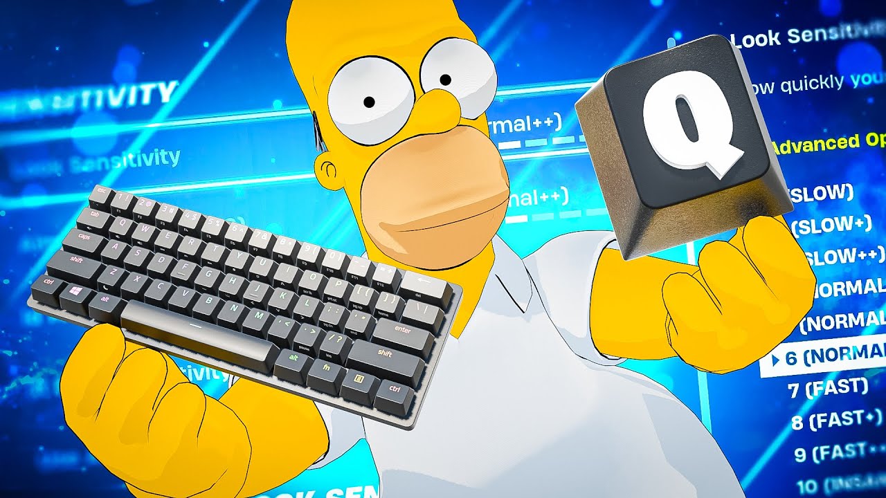 *НОВЫЕ* Лучшие настройки клавиатуры в Fortnite Simpsons + Чувствительность (обучение по Fortnite)