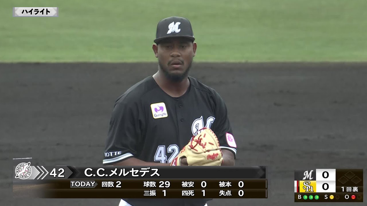 【ハイライト】メルセデス 2回被安打0｜2023球春みやざきベースボールゲームズ 2023 ソフトバンク vs ロッテ