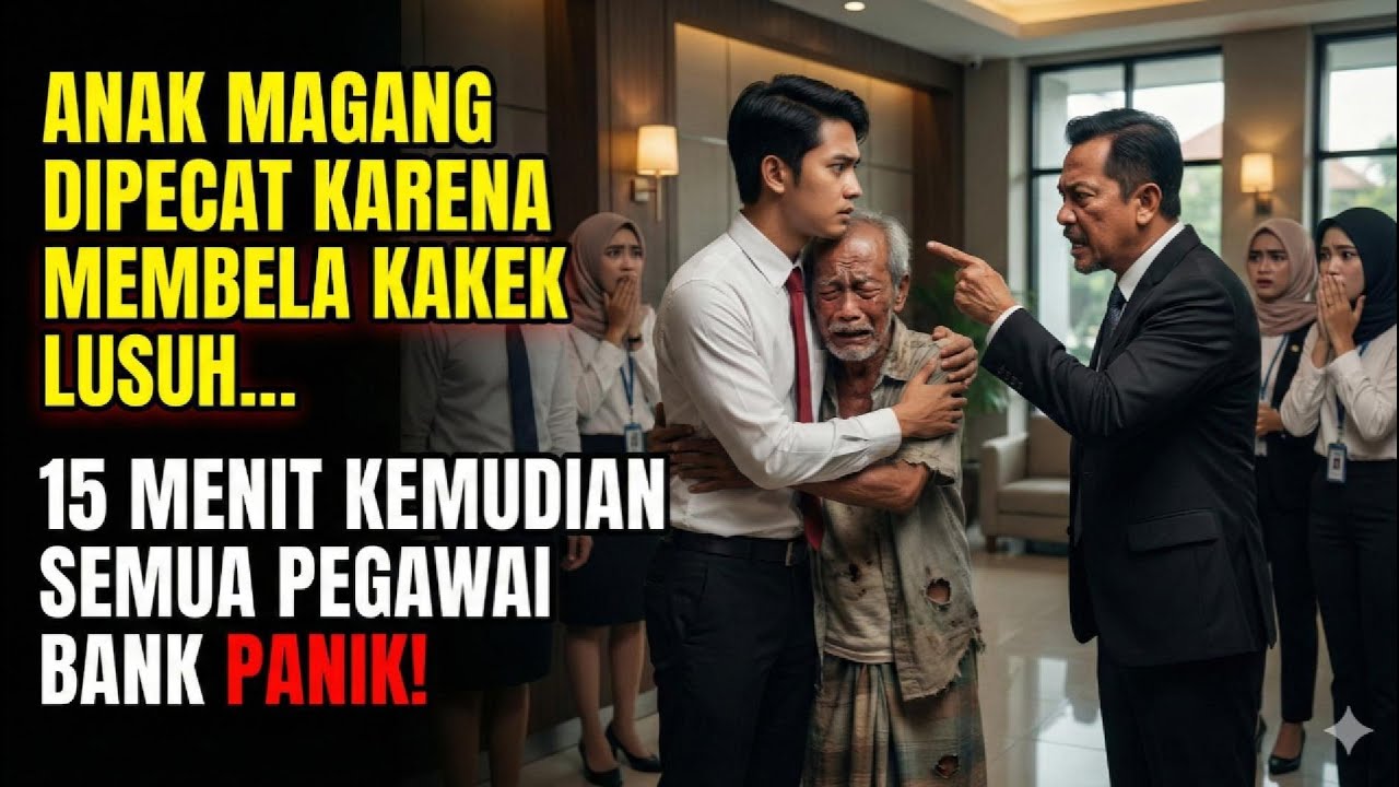 “Direktur Bank Memecat Anak Magang Karena Bela Kakek Tua… Endingnya Bikin Semua Gemetar!”
