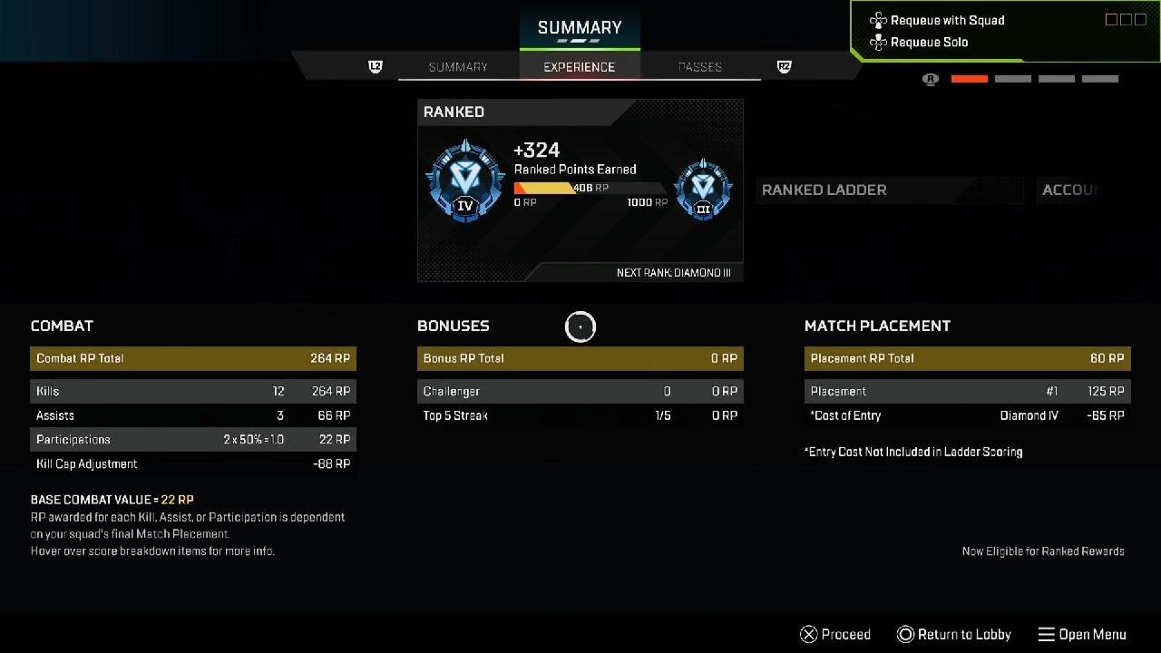 Apex Legends Ranked win
