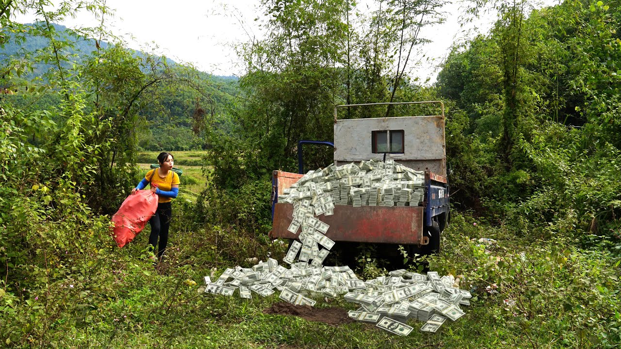 TIME-LAPSE | Trash Girl Finds Millions of Dollars Hidden in Various Places While Collecting Scrap