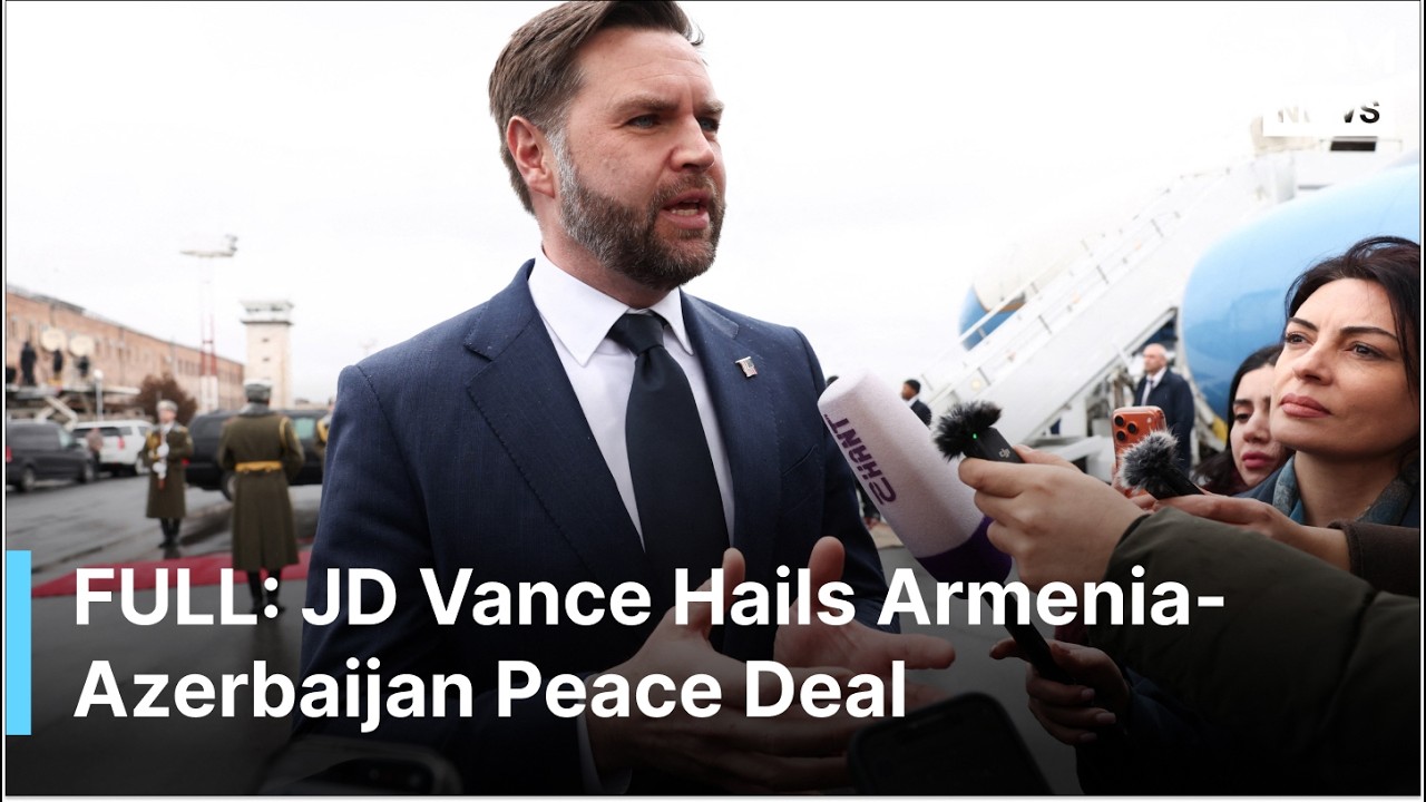 FULL DEPARTURE: JD Vance Hails Armenia-Azerbaijan Peace Deal, Says Focused on Making It Stick | AC1G