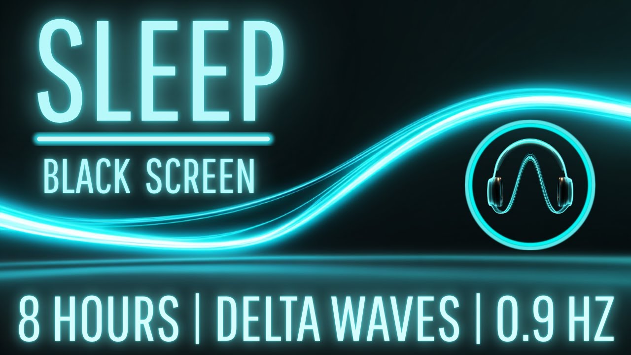 Night Delta Sleep – 0.9 Hz Frequency | Black Screen