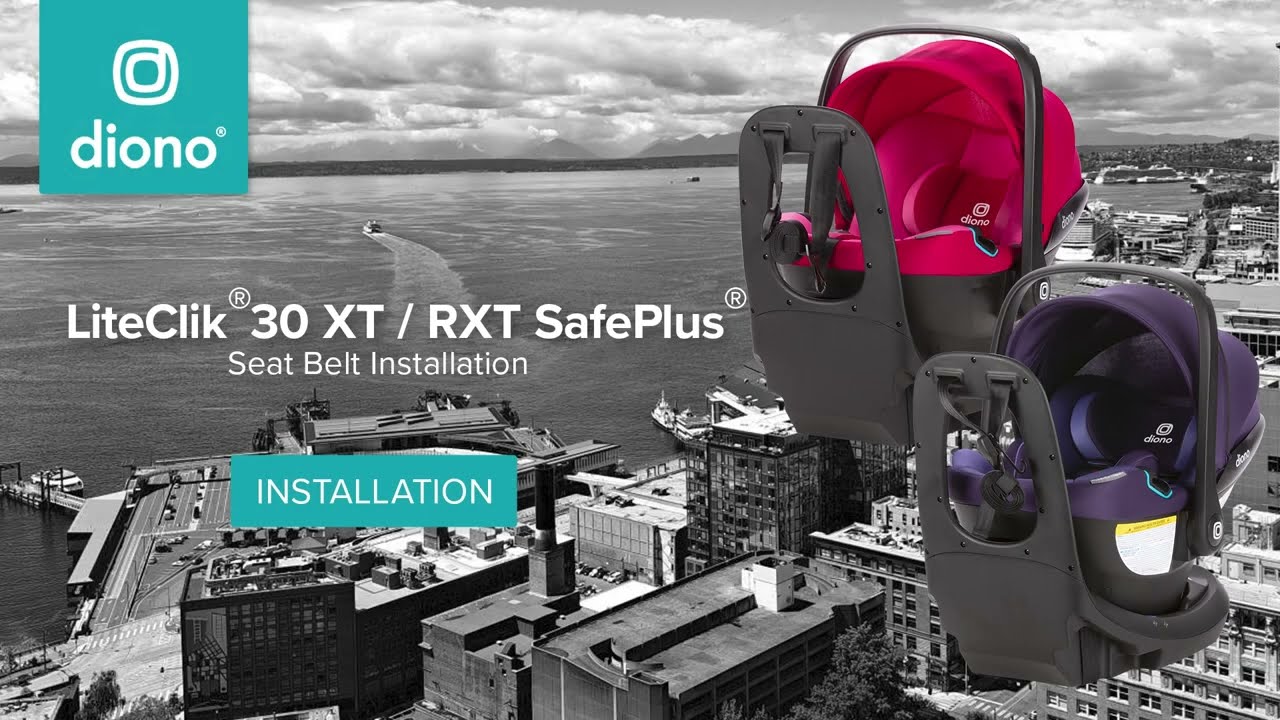 LiteClik®30 XT / RXT SafePlus™ Infant Car Seat | Vehicle Seat Belt Installation | 2024-Present