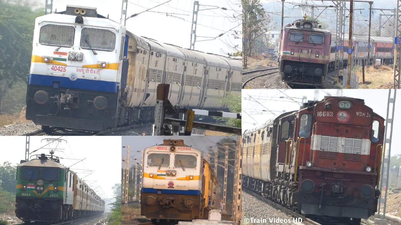Diesel and Electric TRAINS | Jan Shatabdi Sachkhand & Tapovan Express | Train Videos Indian Railways