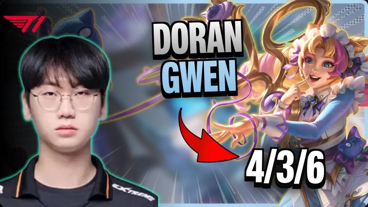 T1 Doran TOP Gwen vs Ornn | 15.9