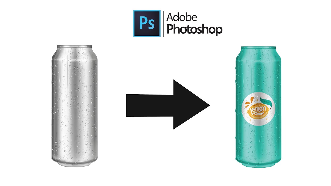 CARA MUDAH MEMASUKAN DESAIN/ LOGO PADA KALENG MOCKUP DENGAN MENGGUNAKAN ADOBE PHOTOSHOP