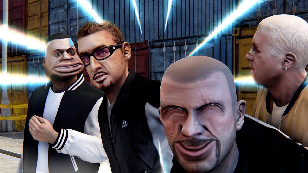 The first encounter between Luis and Johnny! In traffic at a speed of 999999 - GTA IV TBoGT