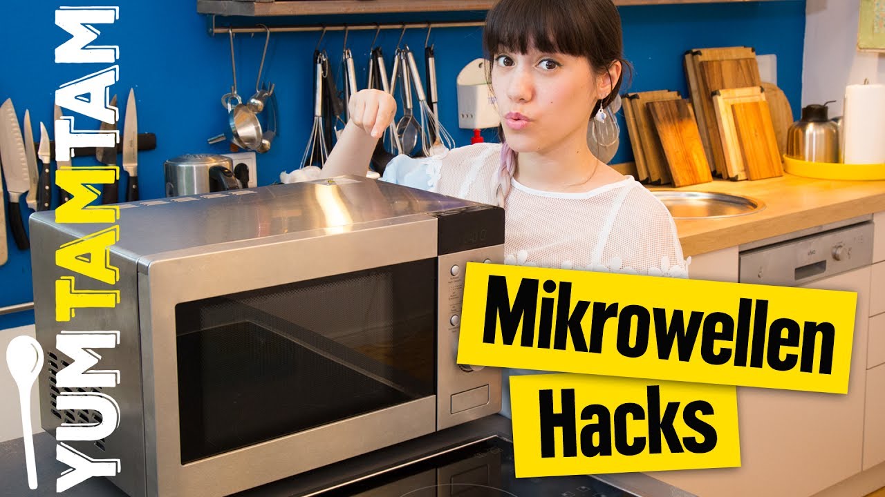 Mikrowellen-Hacks // Popcorn, Süßkartoffel, pochiertes Ei // #yumtamtam