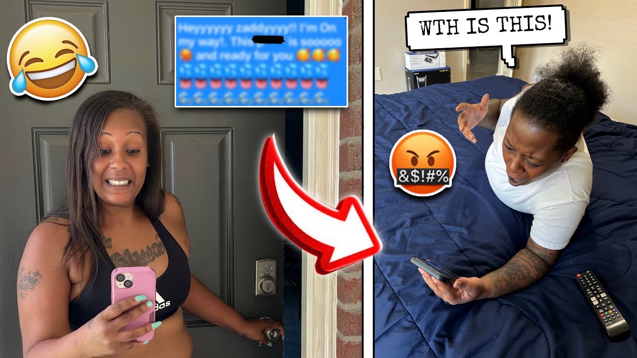 Sending My Wife A DIRTY TEXT Then LEAVING The House!! *GONE WRONG*