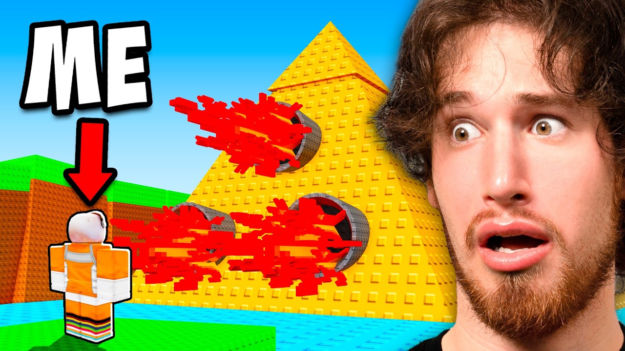 Building the LARGEST PYRAMID in Roblox Build a Plane!