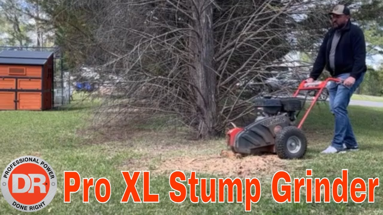 DR (DONE RIGHT) Pro XL Stump Grinder | 4 Stumps | 20 Minutes