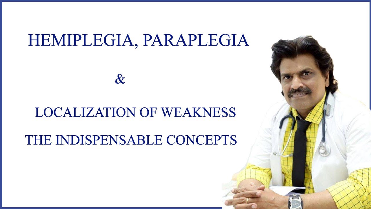 HEMIPLEGIA, PARAPLEGIA & LOCALIZATION OF WEAKNESS THE INDISPENSABLE  CONCEPTS