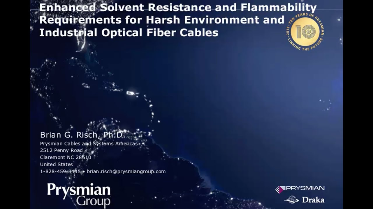 Enhanced Solvent Resistance & Flammability Requirements for Harsh Environment & Industrial Optic...