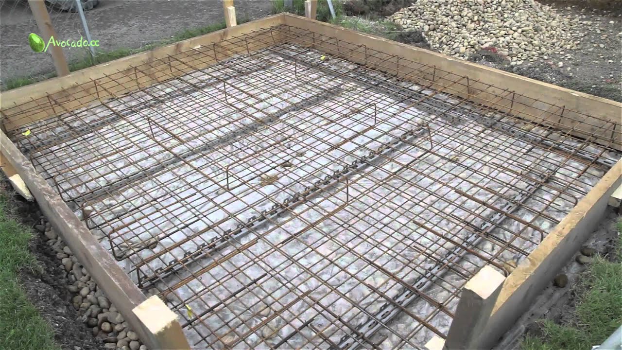 Fundament  legen, Betonieren: Teil 2 - Bewehrung und Betonieren