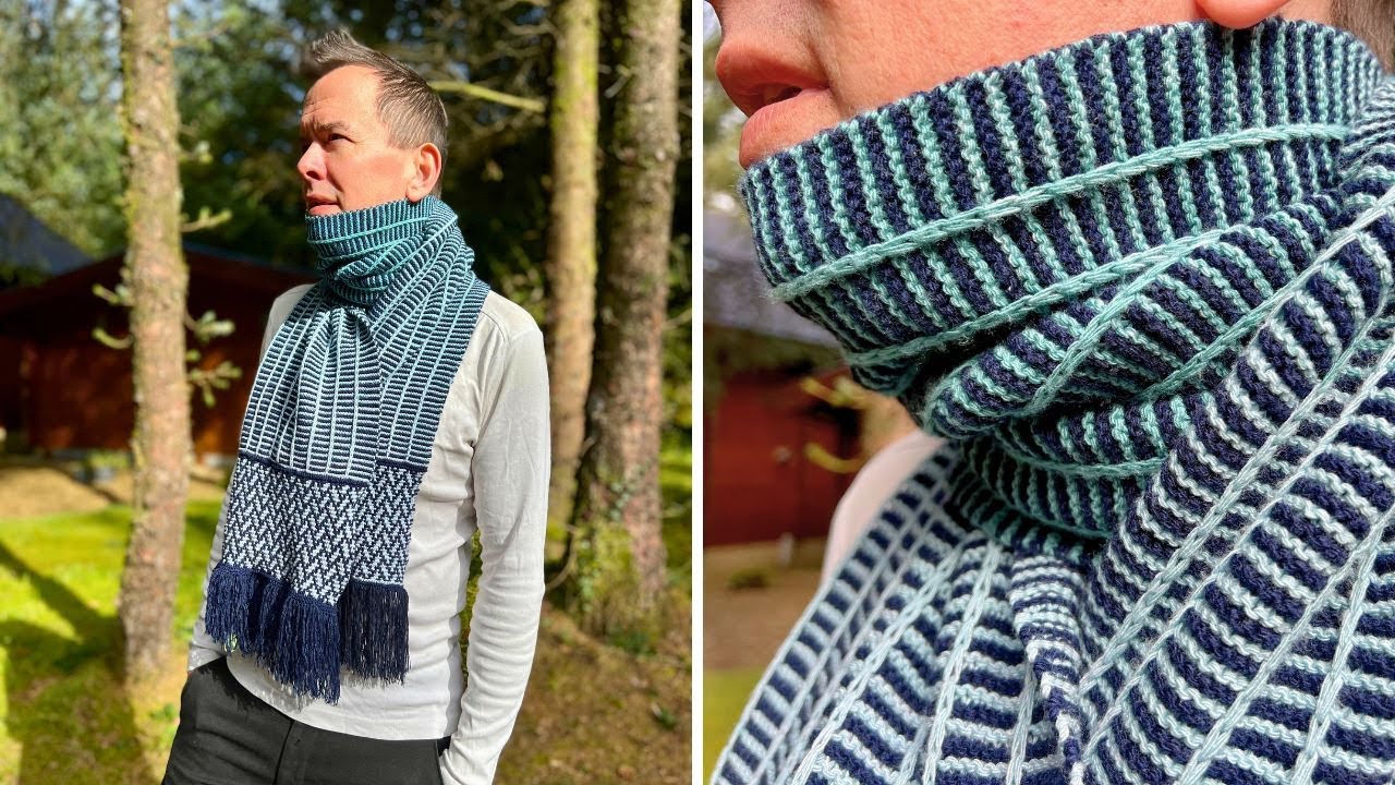 Mosaik Schal Muster 2 Strickanleitung - Woolpedia