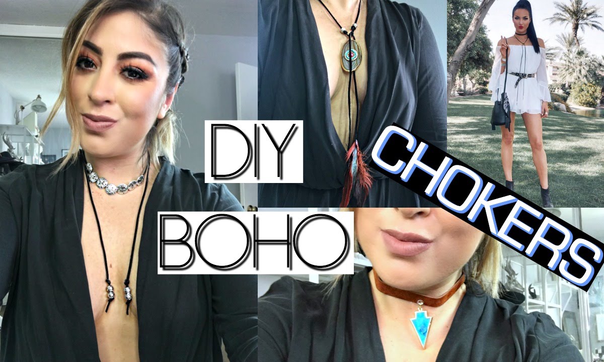 DIY CHOKER NECKLACES: Boho, Trendy Chokers that are EASY & CUTE!