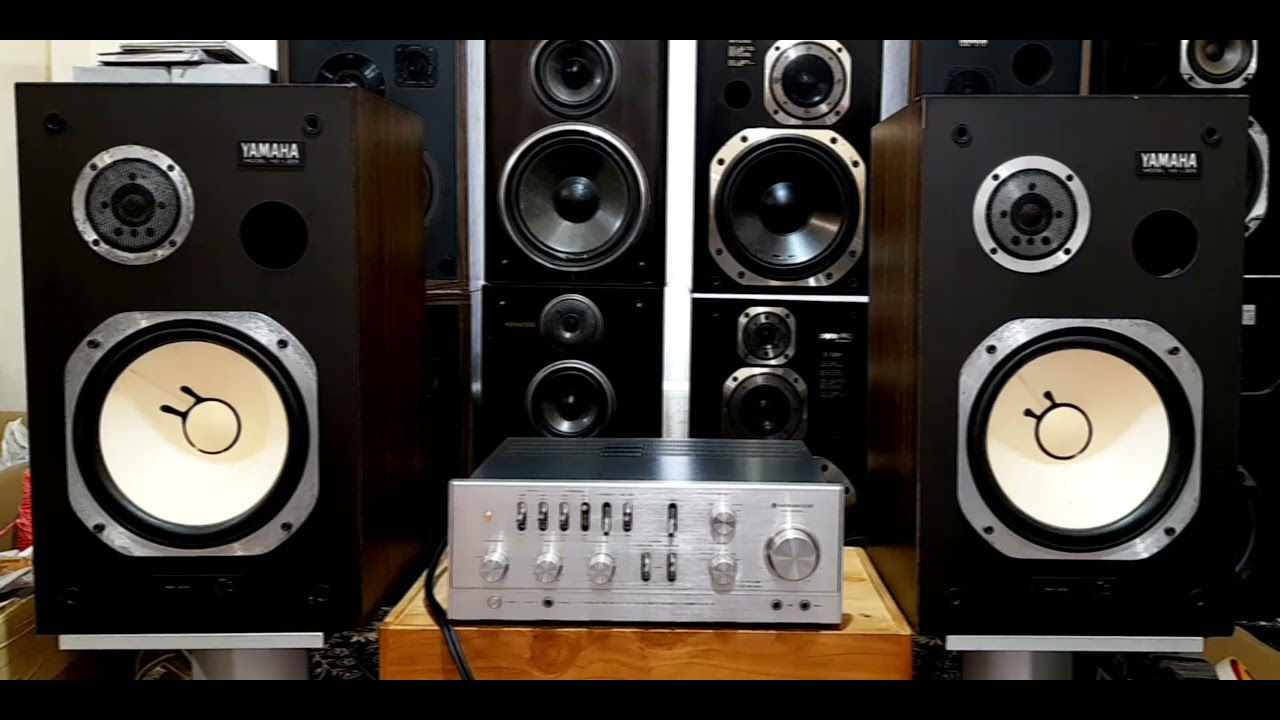 YAMAHA NS-L225.                            Kenwood KA-8006