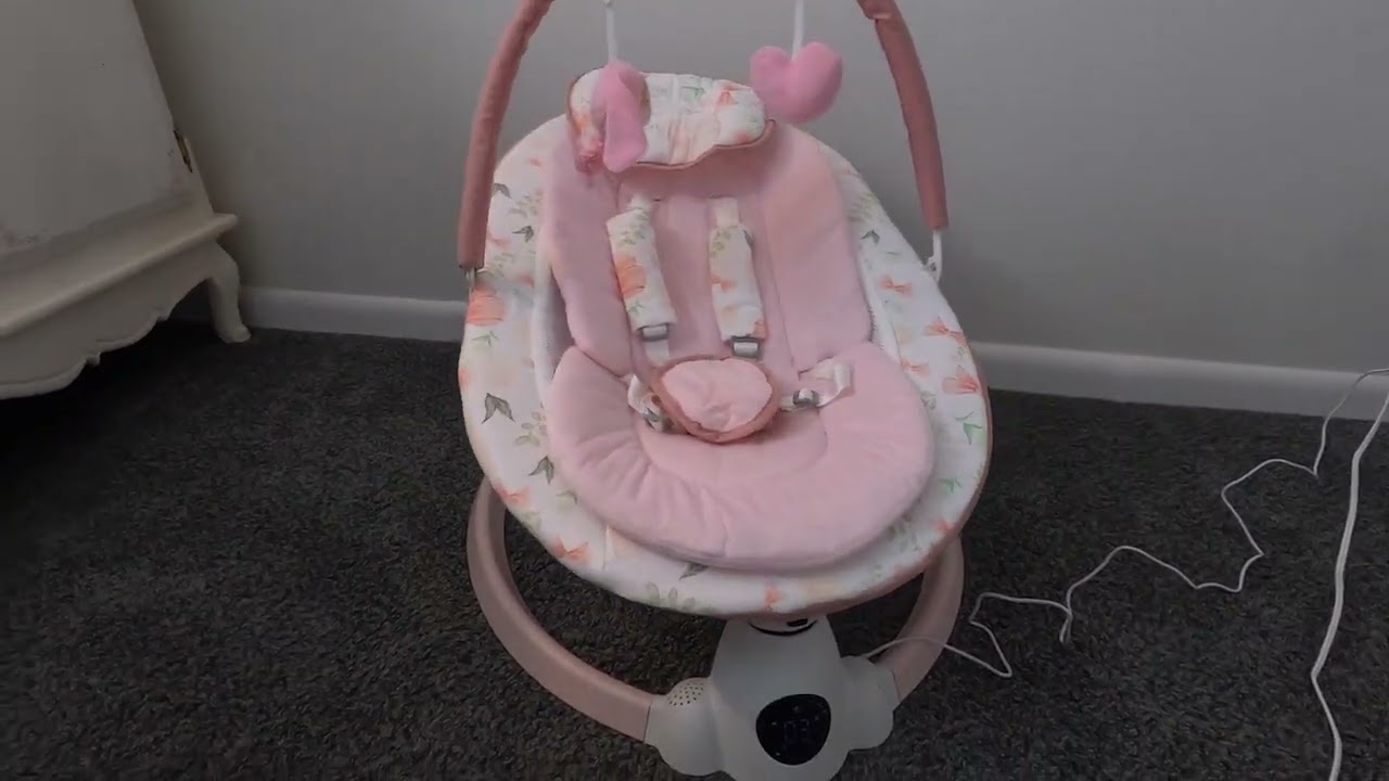 Baby Swing for Infants with 5 Swing Speeds, Portable Electric Baby Swing with Bluetooth