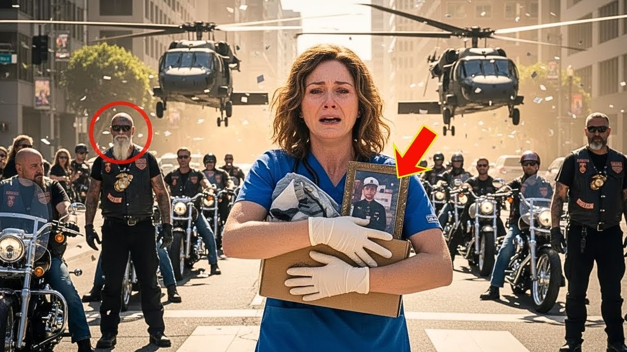 Krankenschwester rettet Marine, wird gefeuert – 25 Hell’s Angels und 2 Helis eskortieren sie heim