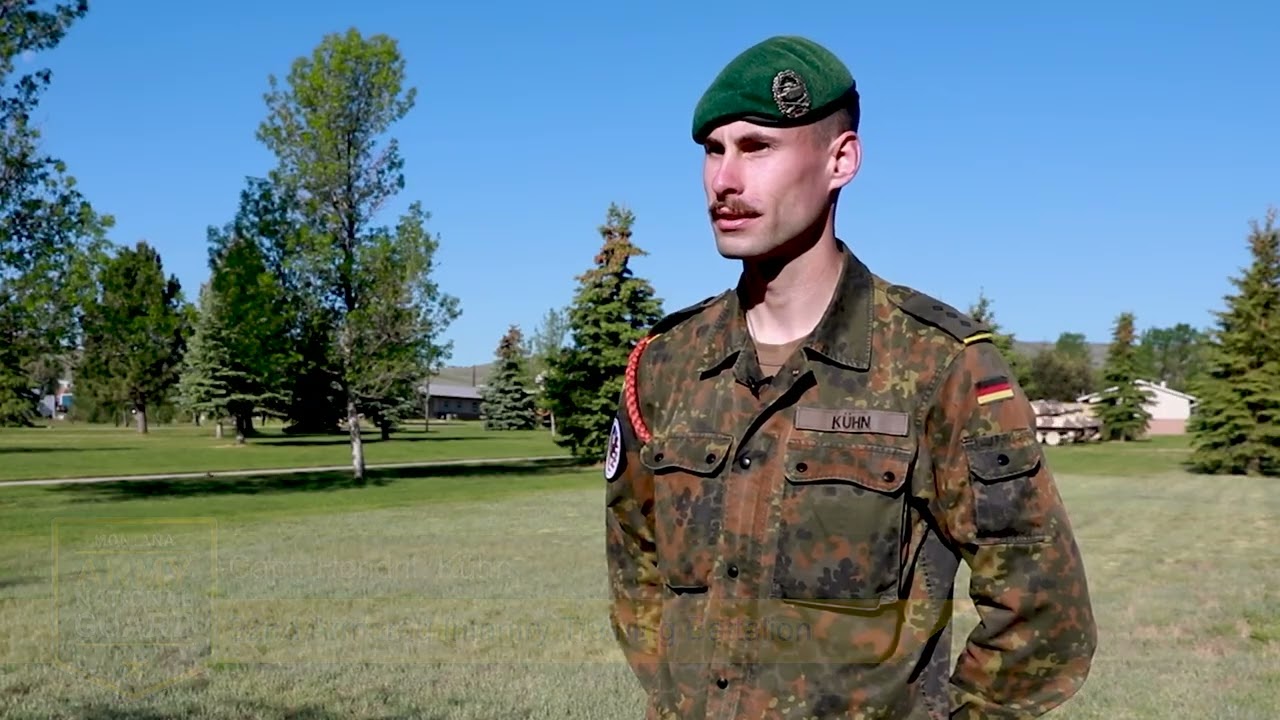 Training with Allies, German Soldiers visit Montana