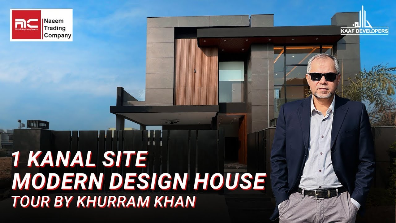 1 Kanal Straight Line Modern House Tour | Air Avenue Phase 8 DHA Lahore | Khurram Khan