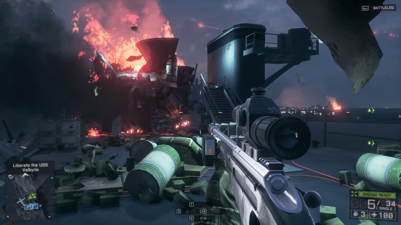 Battlefield 4 GamePlay Part 32 Liberate the USS Valkyrie
