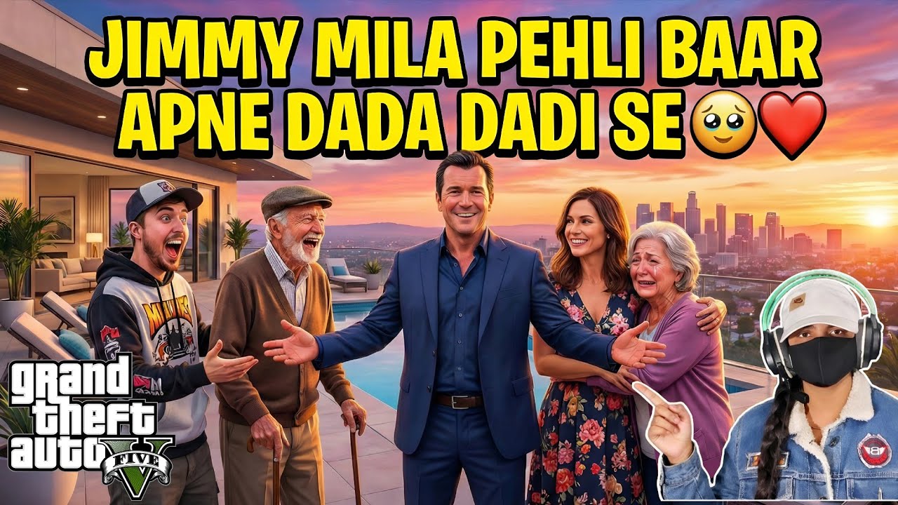 Jimmy Mila Pehli Baar Apne Dada Dadi Se 🥹❤️ |Most Emotional Family Moment GTA 5 Gameplay #gta5 #gta6