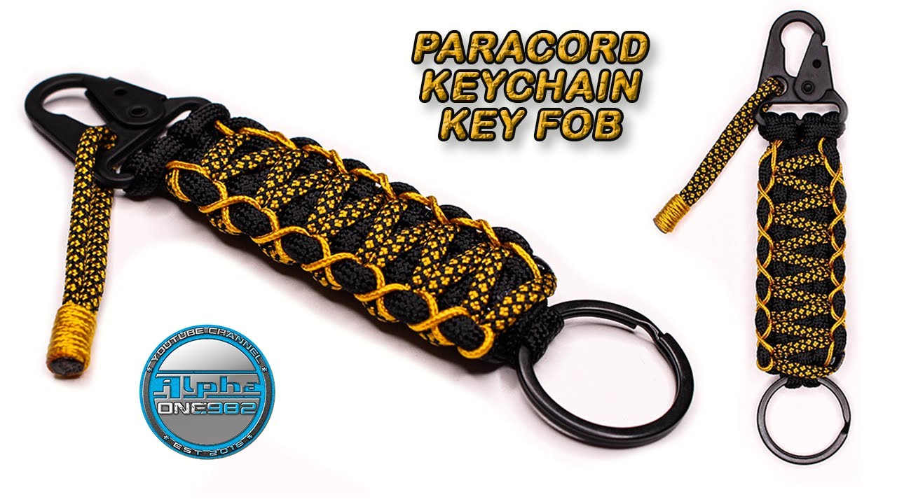 Paracord Keychain - Key fob - King Cobra Knot Tutorial DIY