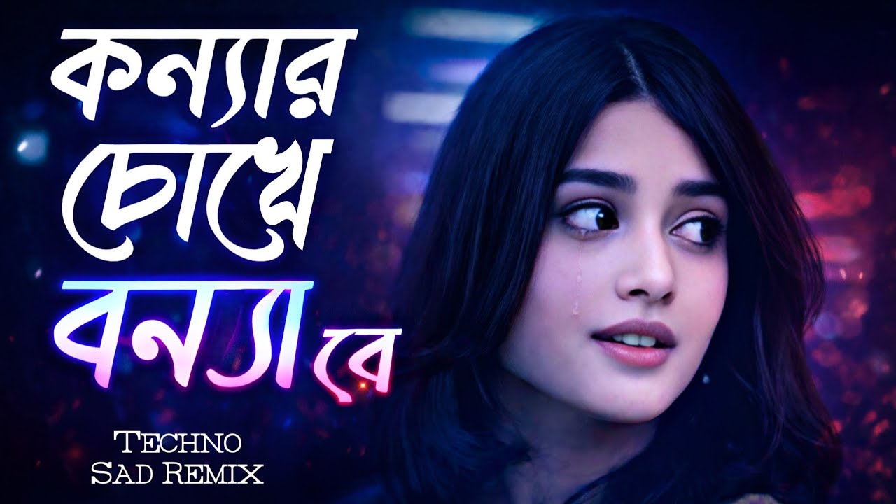কন্যার চোখে বন্যারে | Sad Techno Remix | Emotional Bengali EDM