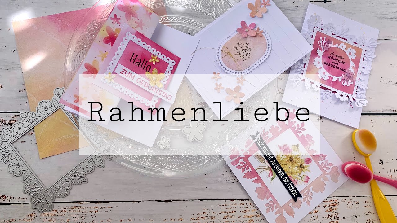 Action •  4 Karten mit Rahmenstanzen