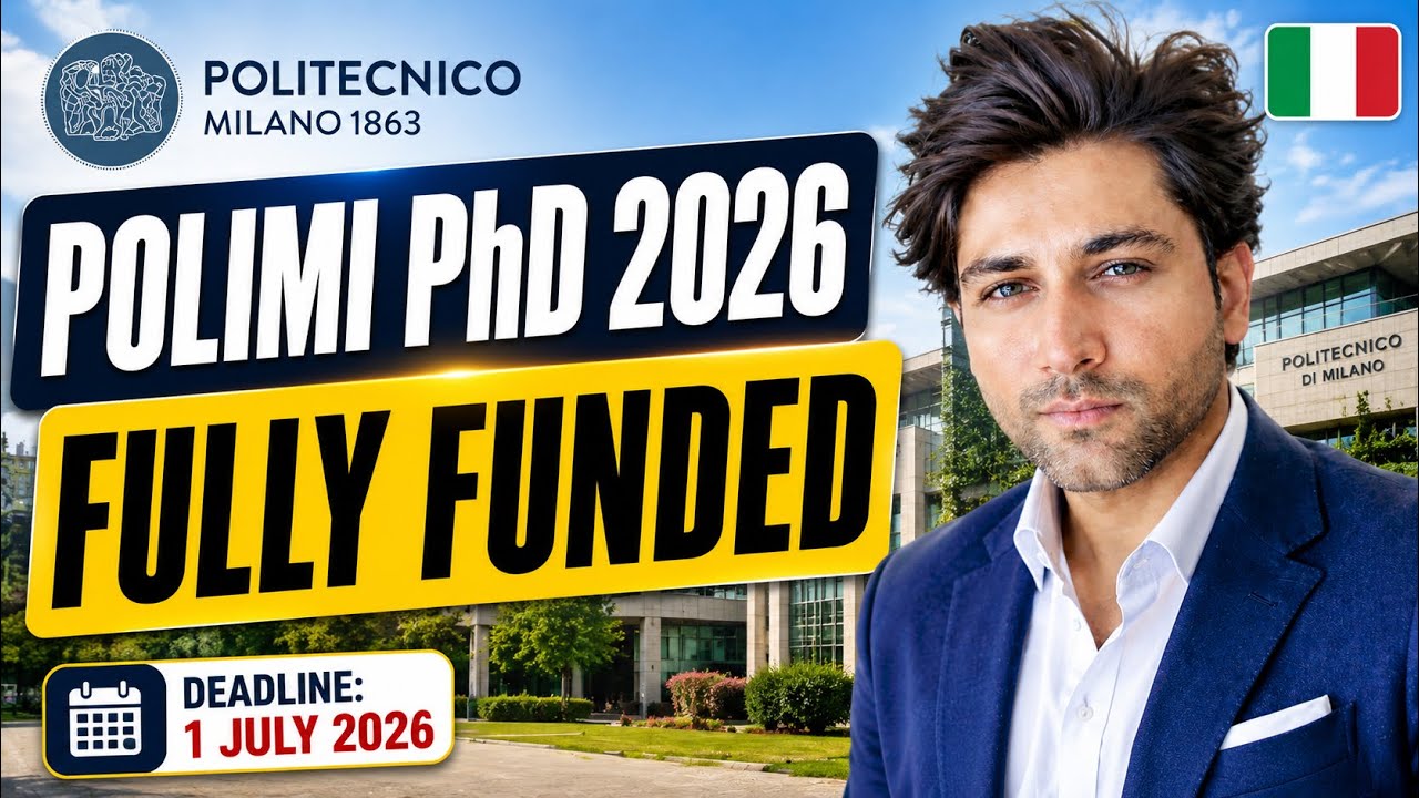 Italy PhD Scholarships 2026/27 | Politecnico di Milano Fully Funded PhD | Apply Before 1 July 2026