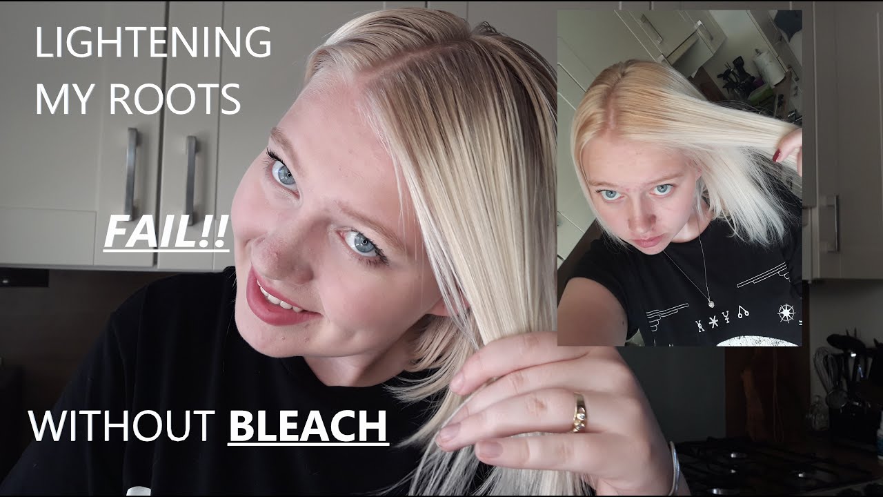 Lightening my roots without bleach - FAIL - John Frieda sheer blonde go blonder