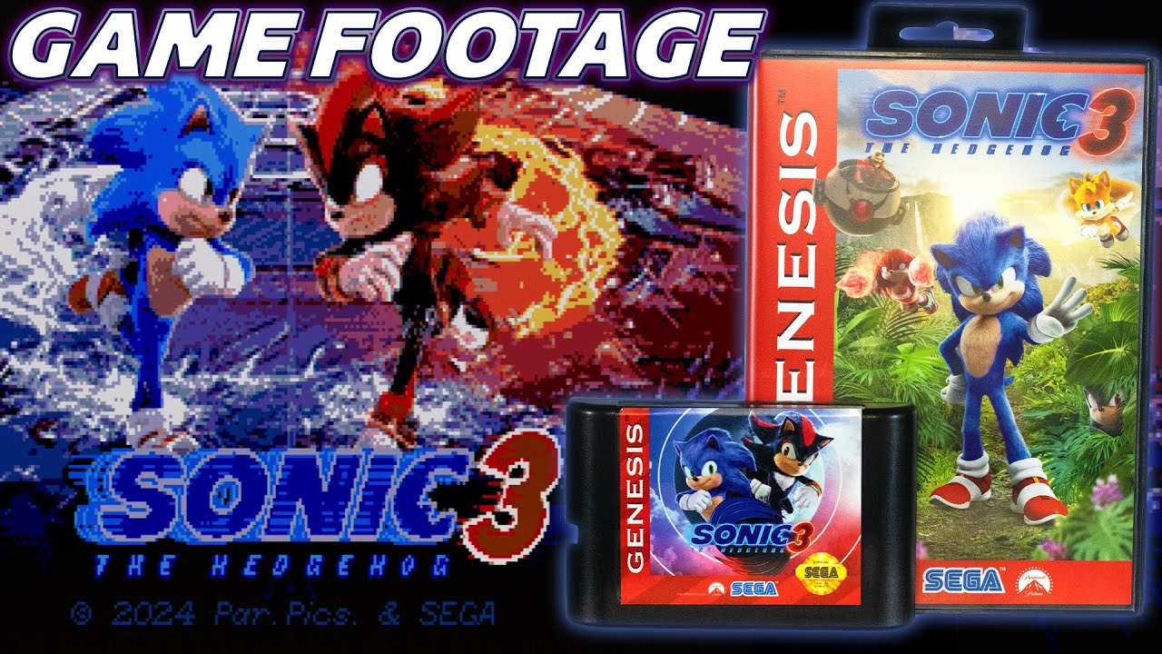 Sonic Movie 3 - Sega Genesis Game