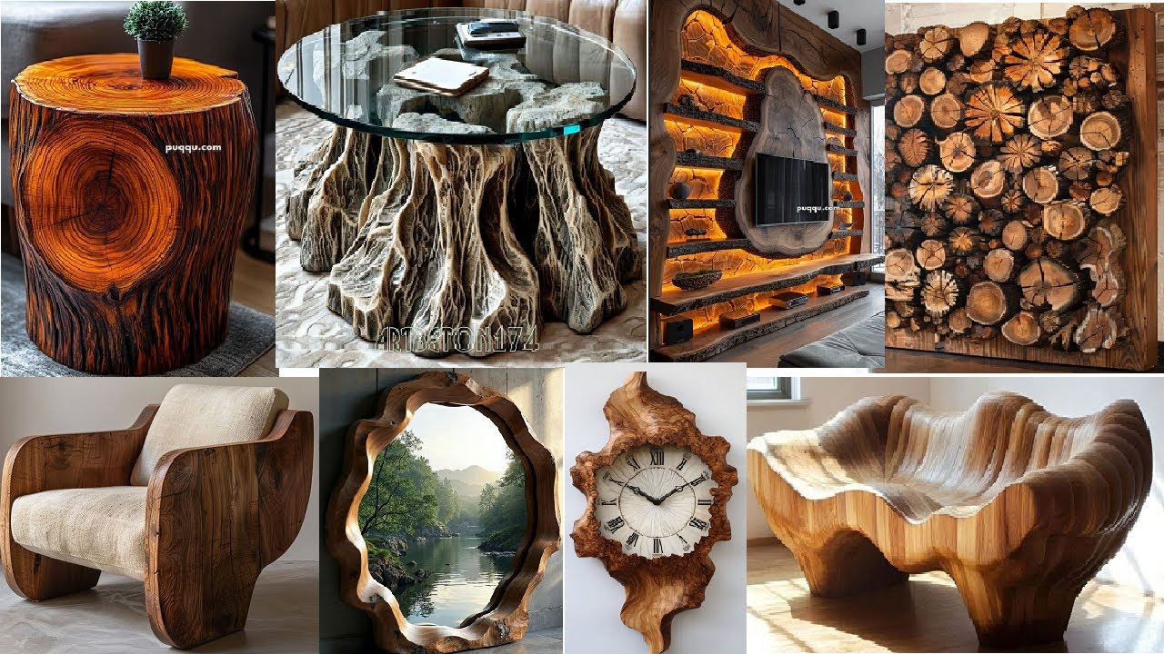 Modern Meets Nature: A Tree Stump Furniture design ideas You'll Adore