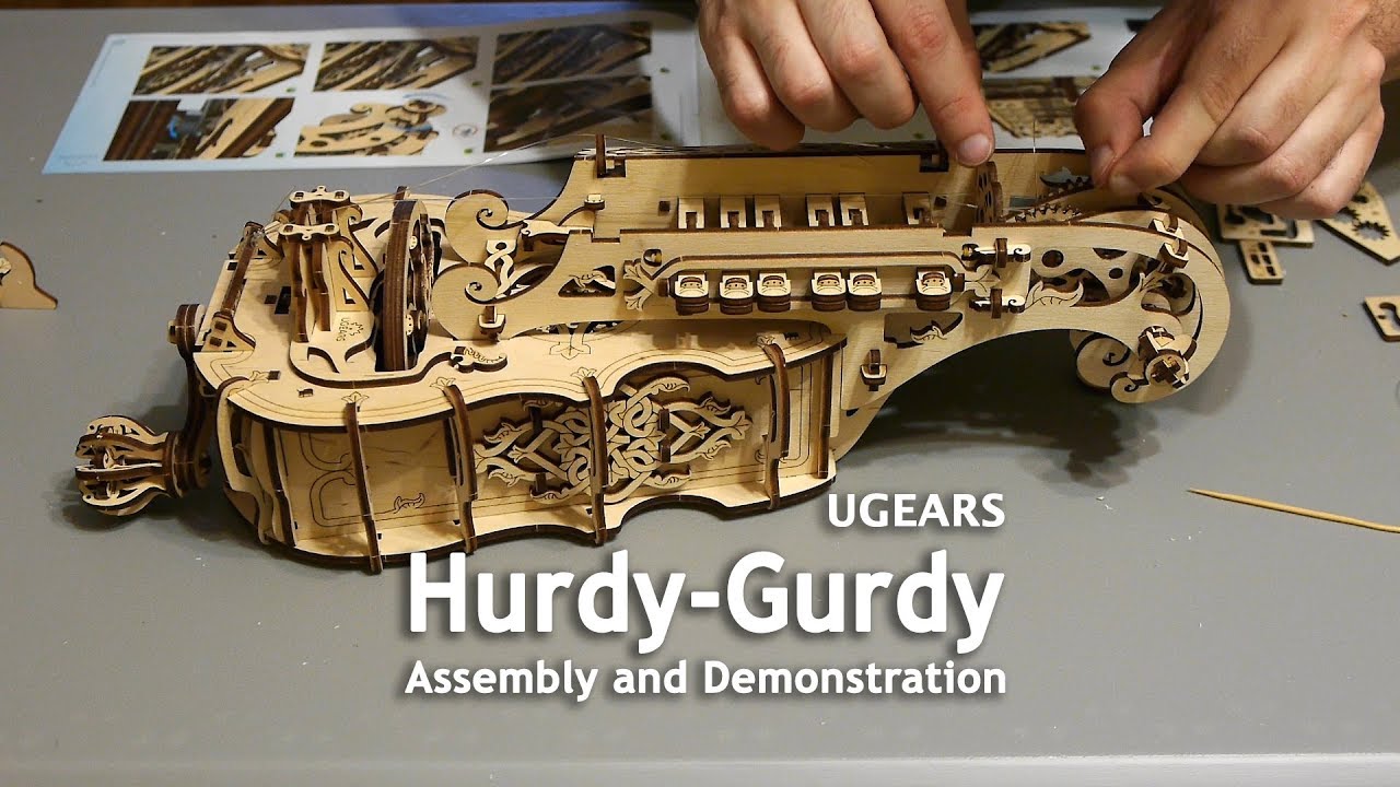 UGears Hurdy-Gurdy - Assembly and Demonstration