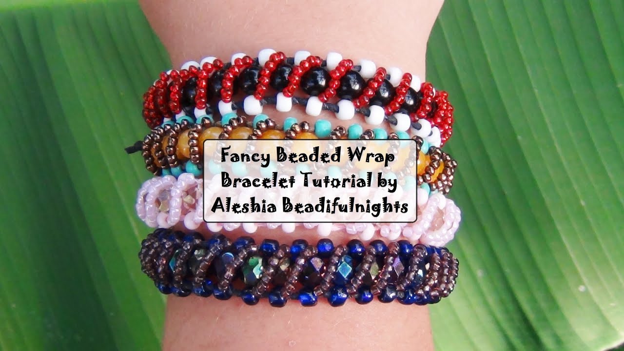 Fancy Beaded Wrap Bracelet Tutorial