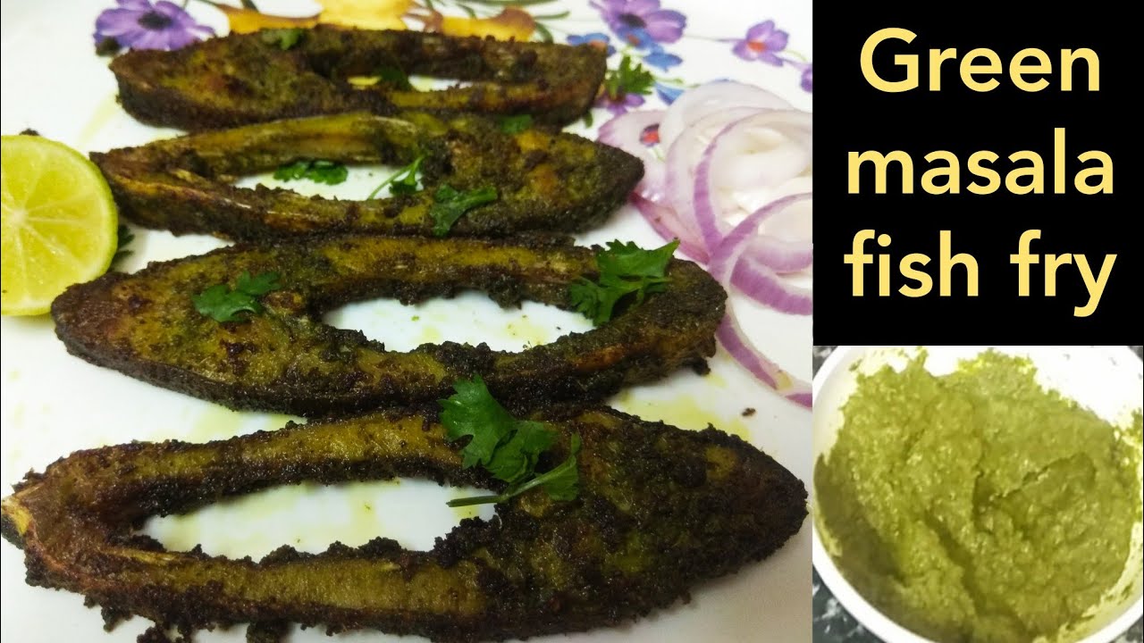 Green masala fish fry in Tamil/fish fry recipe