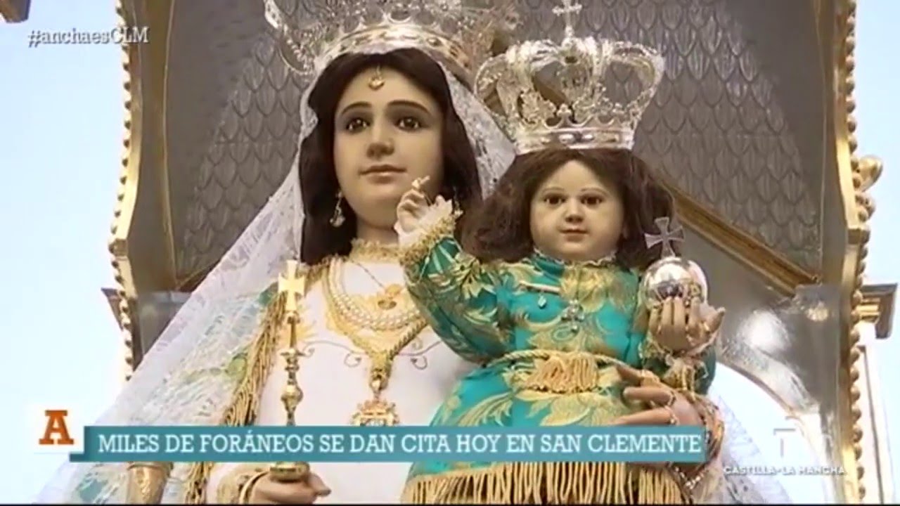 Gran devoción en San Clemente a la Virgen de Rus. 16/05/2016.