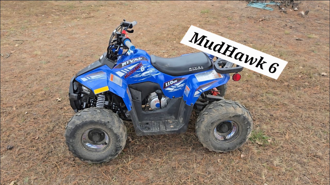 MudHawk 6 110cc China 4 Wheeler What A Blast.