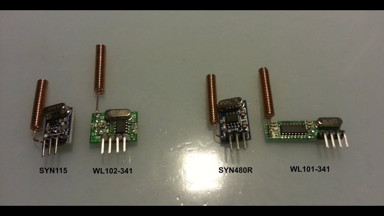 RF 433 MHz модули SYN115/SYN480R и WL101-341/WL102-341