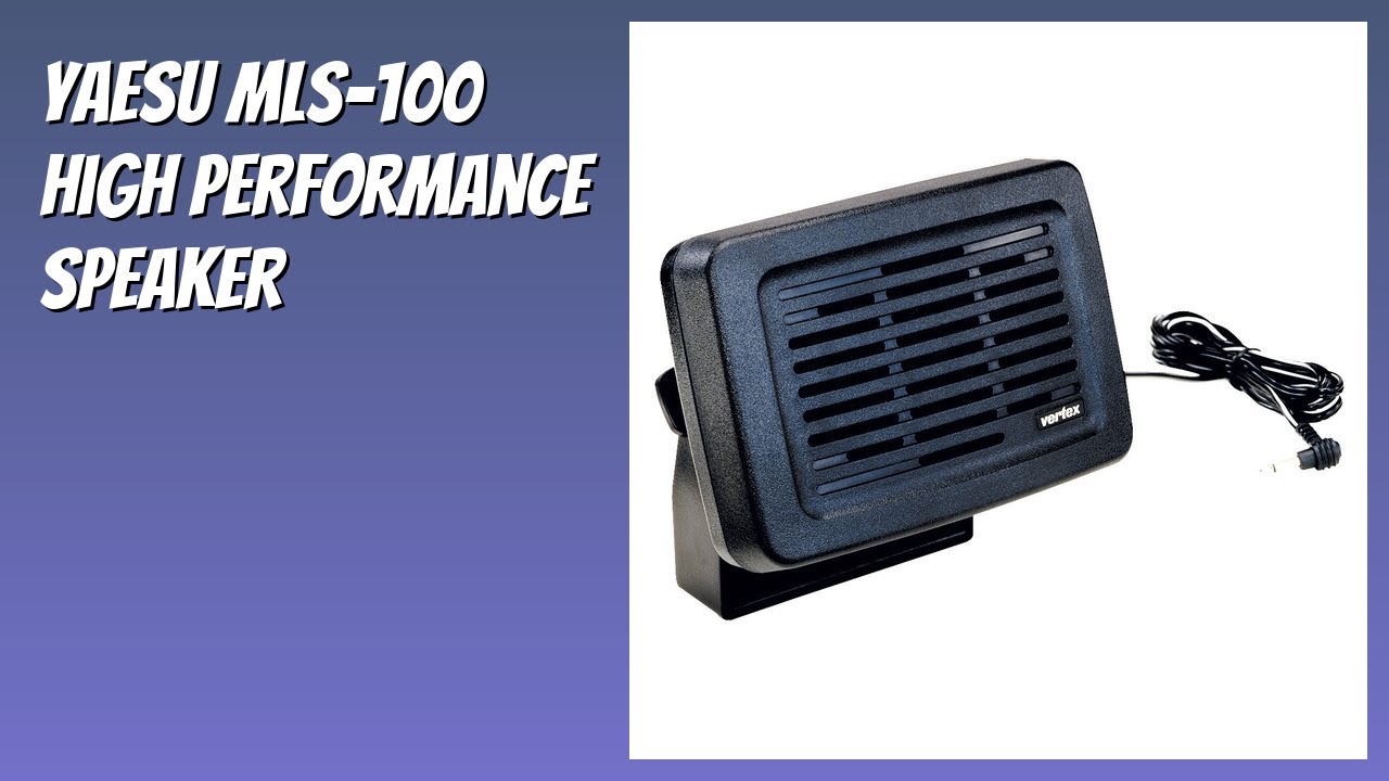 REVIEW (2026): YAESU MLS-100 High Performance Speaker. Features