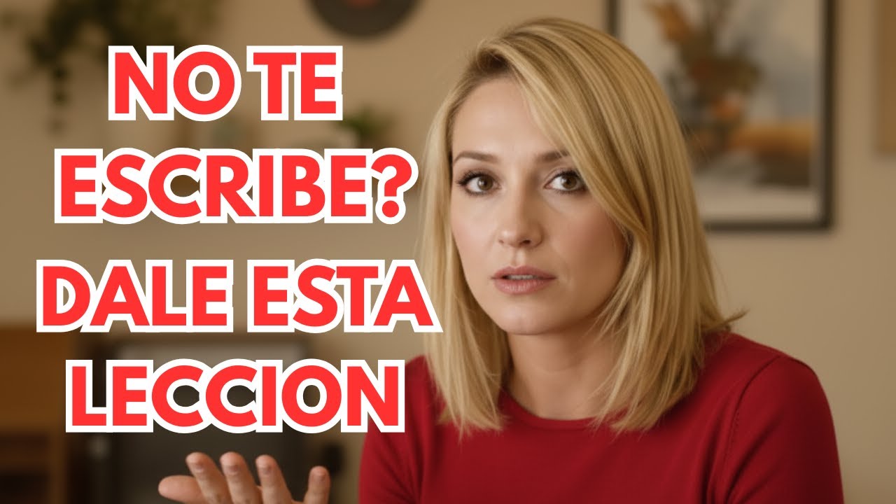 NO TE ESCRIBE? DALE ESTA LECCIÓN!