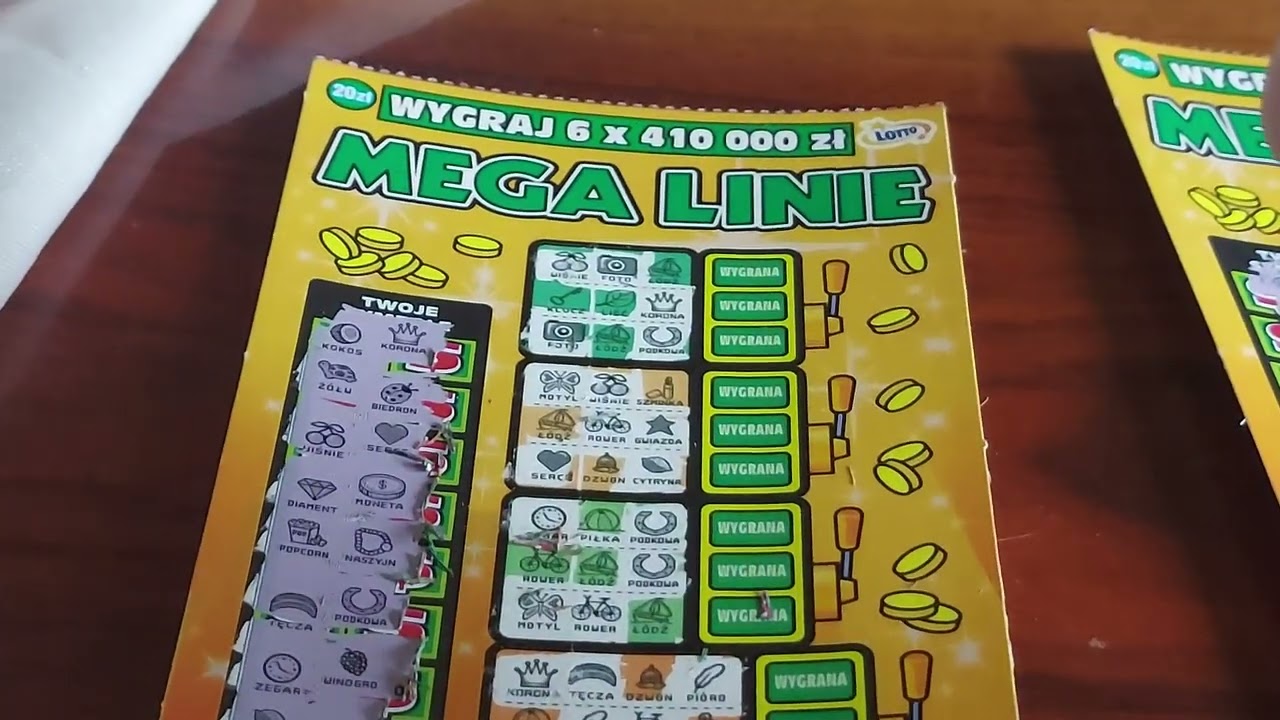 wznowienie Mega Linii- tym razem żółte. jest symbol! #zdrapki #zdrapkilotto #lotto #megalinie