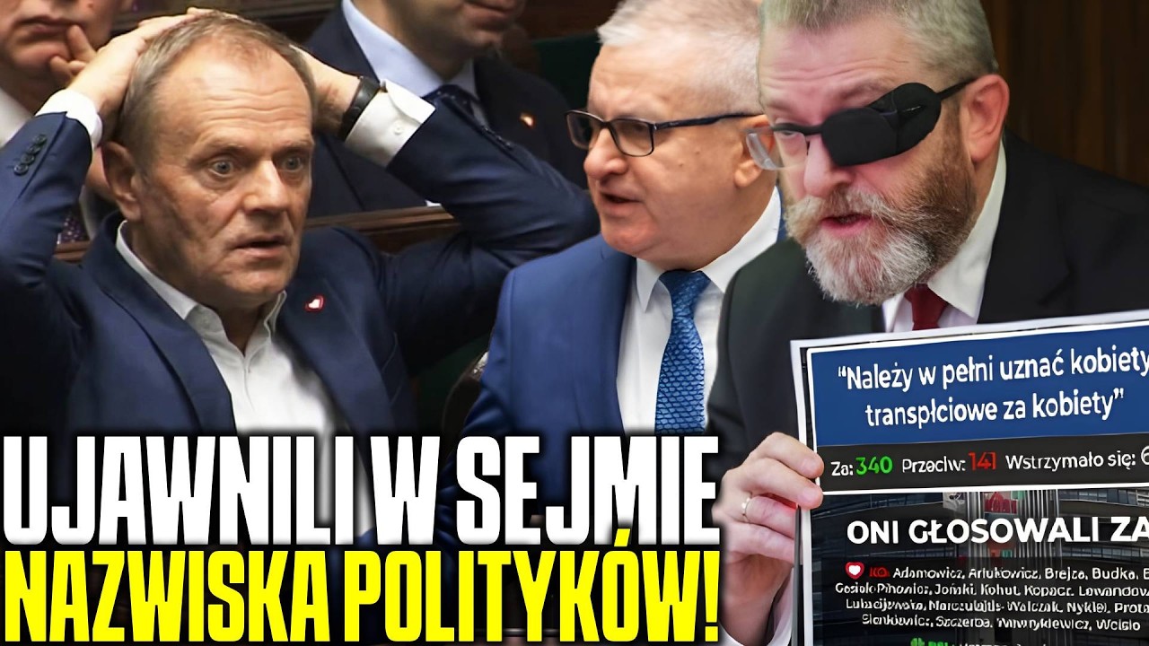 TUSK SZYBKO ZBLADŁ! KONFEDEERACJA BRAUNA UJAWNIA NAZWISKA W SEJMIE!