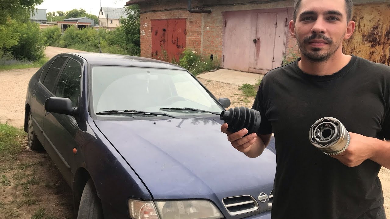 Замена внешней гранаты (шруса)  на Nissan Primera