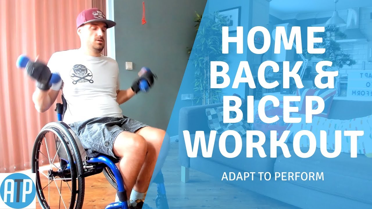 Home Back/Bicep Wheelchair Workout