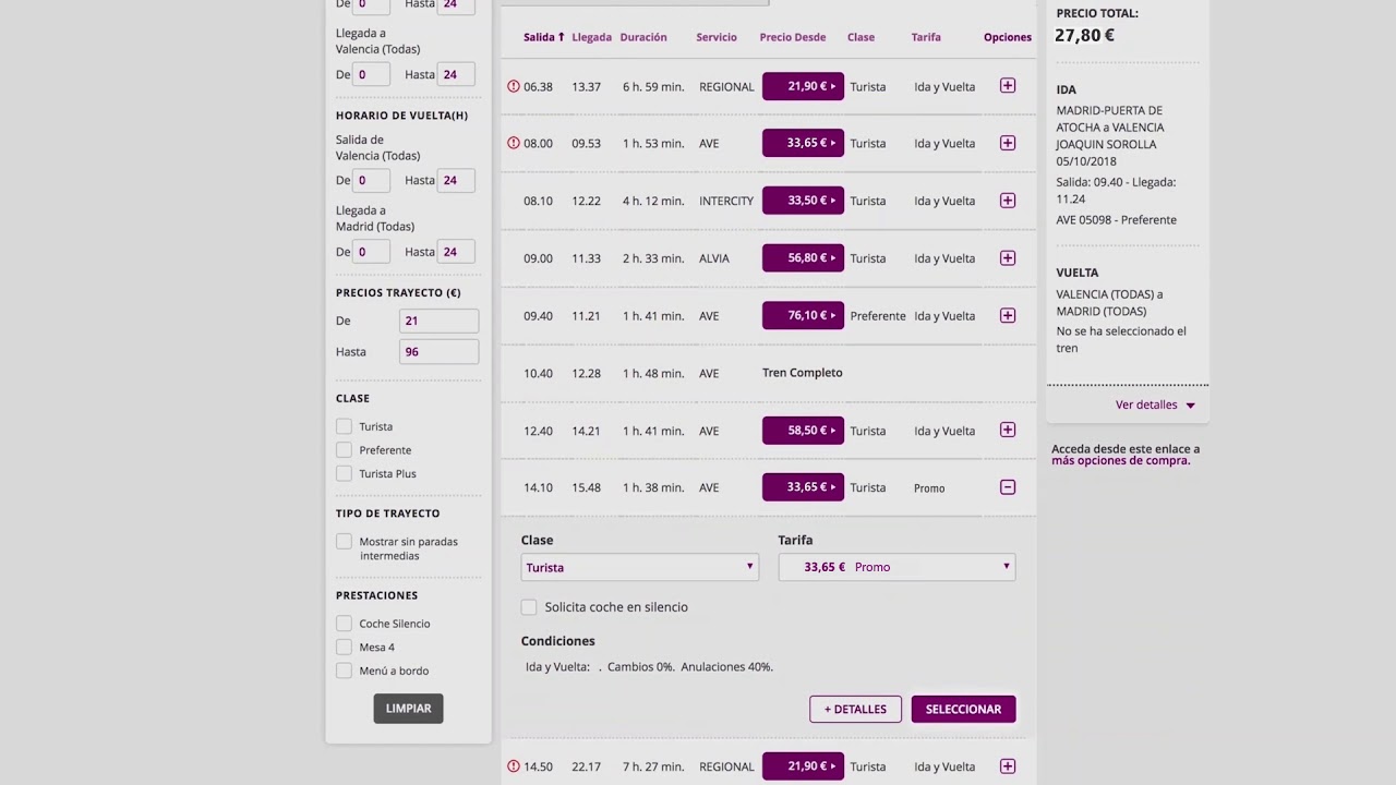 Cómo comprar en renfe.com