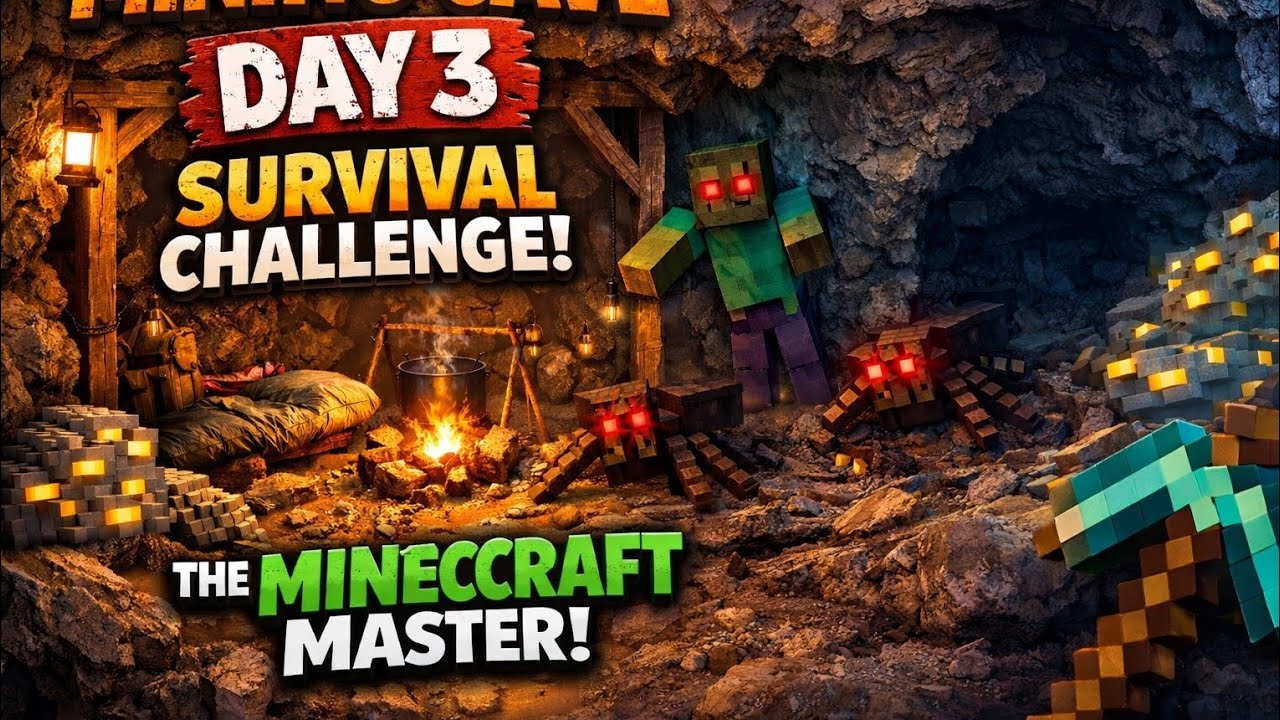 Mining the  Depths | full cave exploration | minecraft survival 